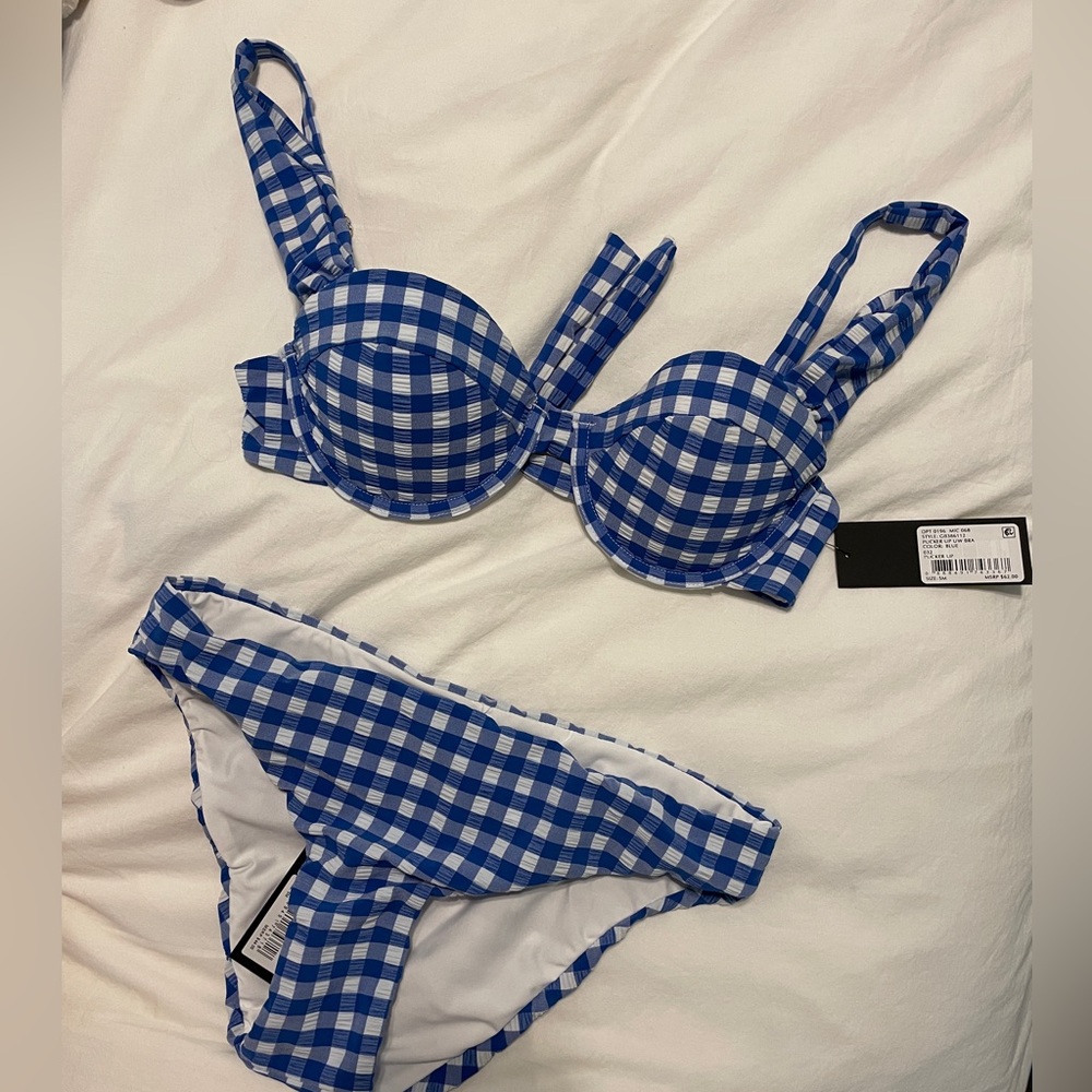 NWT blue bikini